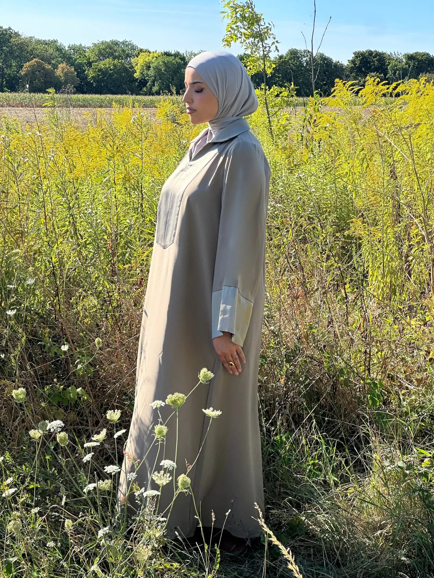 Robe Hayat Taupe Hnynnamodesty