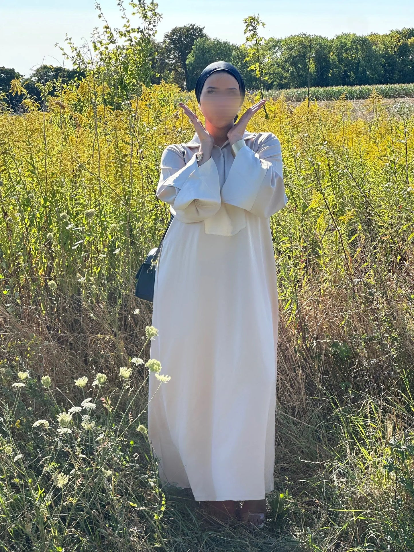 Robe Hayat Beige Hnynnamodesty