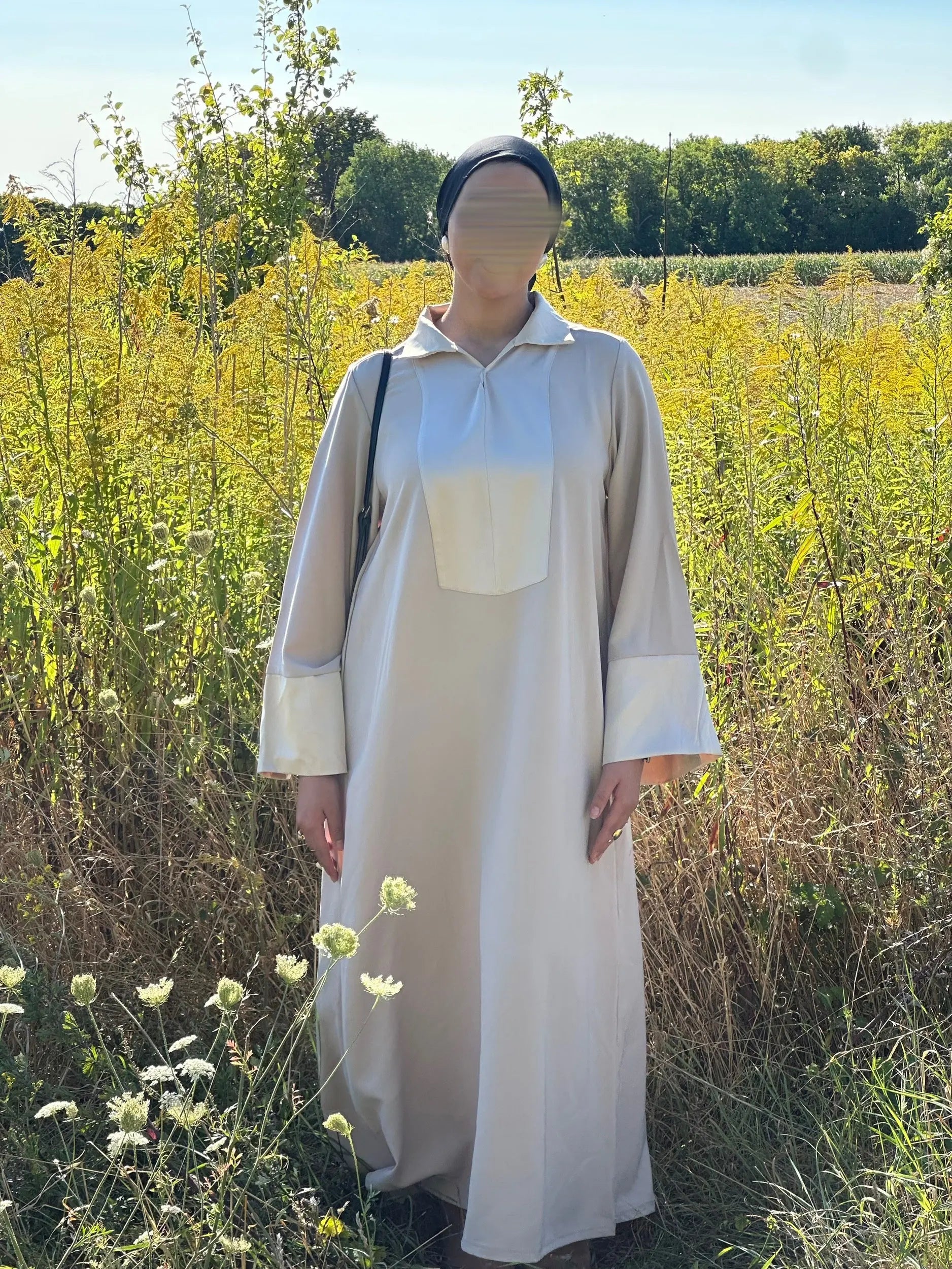 Robe Hayat Beige Hnynnamodesty