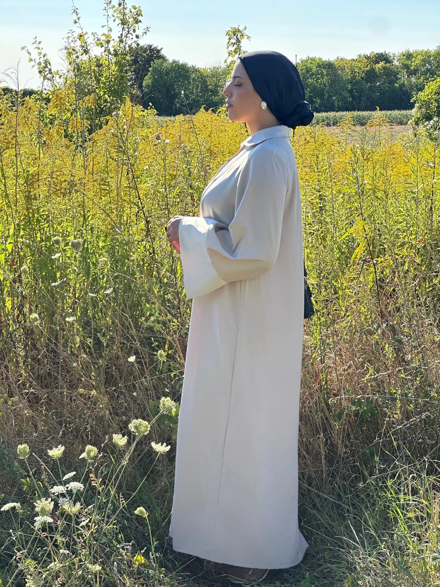 Robe Hayat Beige Hnynnamodesty