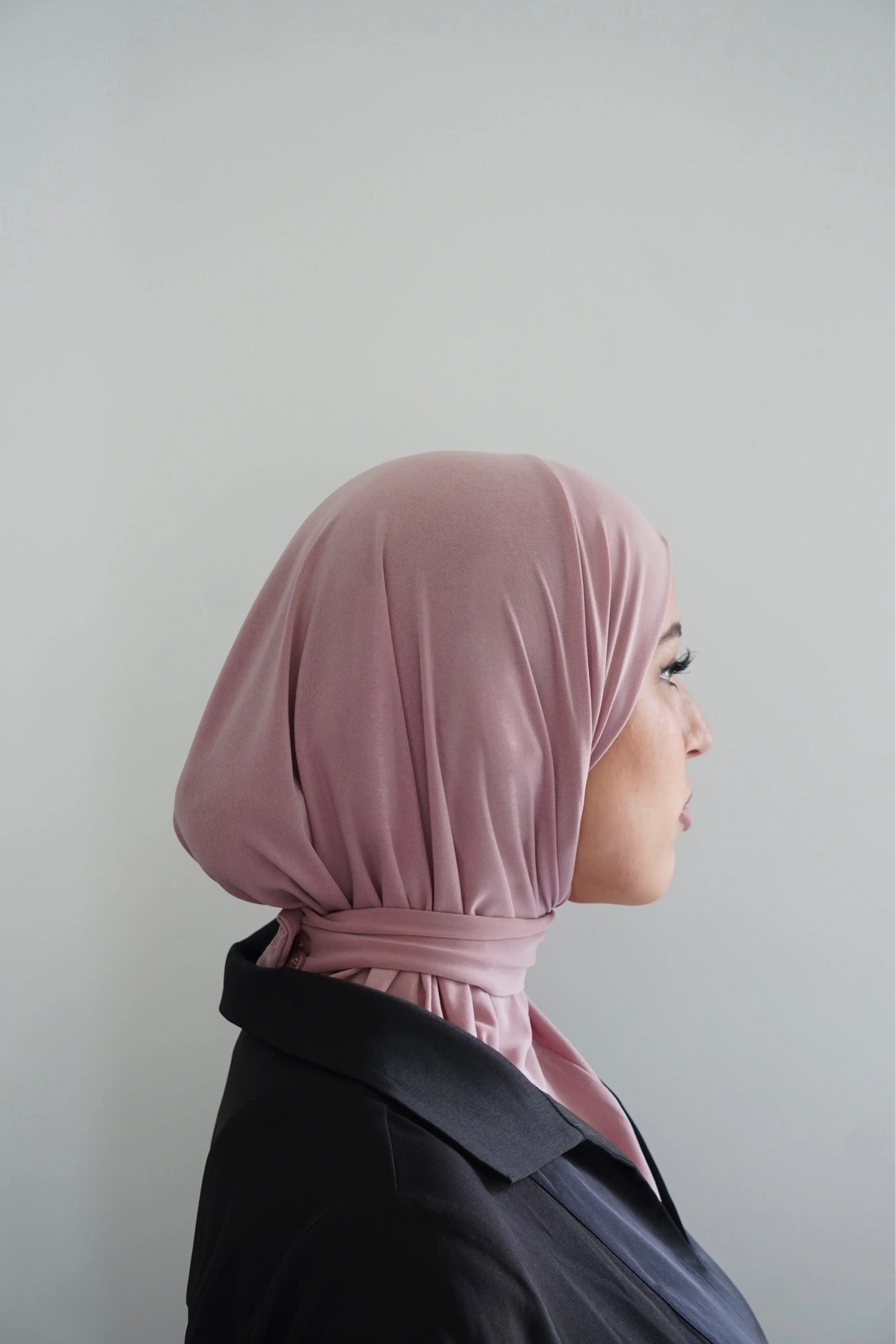 Hijab cagoule Rose – Léger, couvrant et confortable Hnynnamodesty