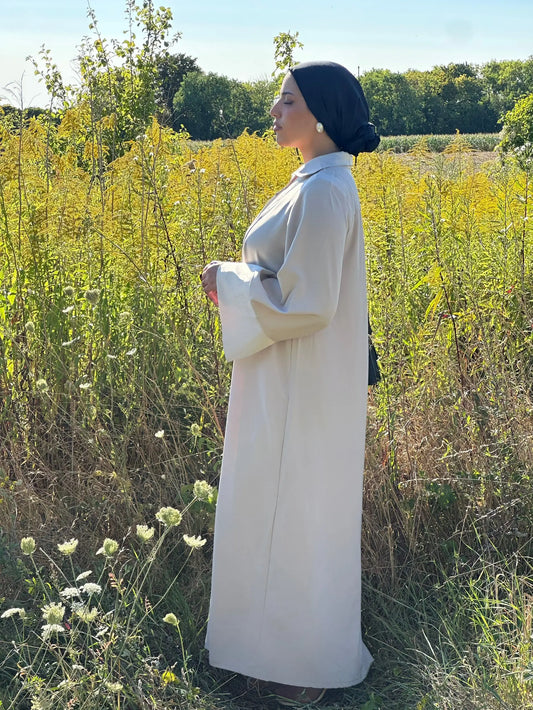 Robe Hayat Beige Hnynnamodesty