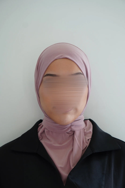 Hijab cagoule Rose – Léger, couvrant et confortable Hnynnamodesty
