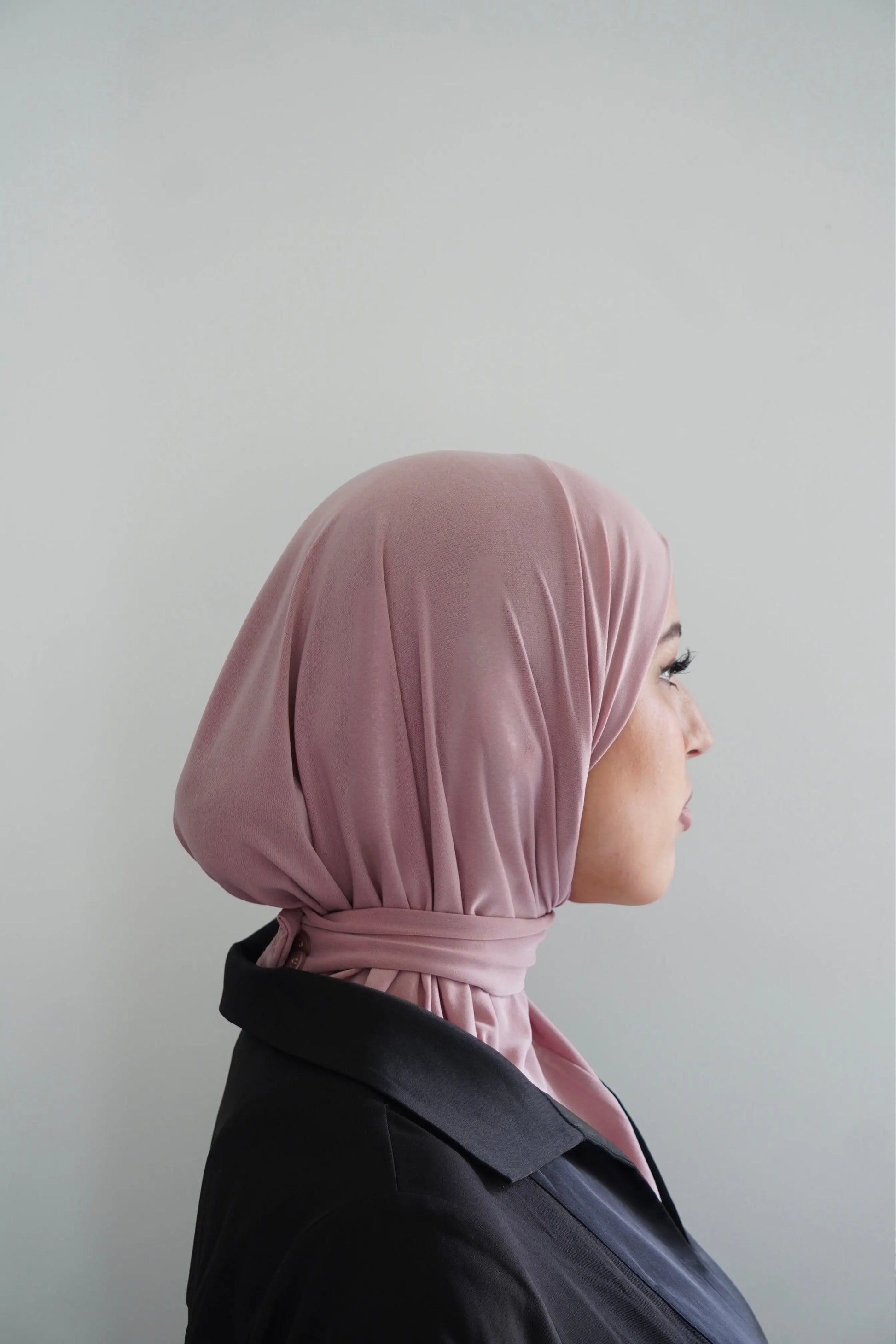 Hijab cagoule Rose – Léger, couvrant et confortable Hnynnamodesty